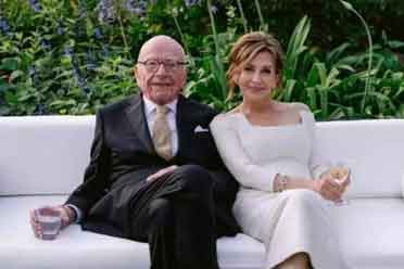93岁的默多克第五次结婚了！正式迎娶67岁俄罗斯新娘